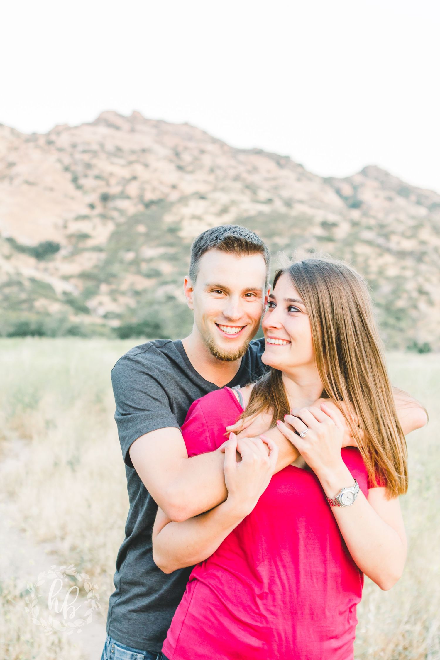 open field camarillo engagement photos