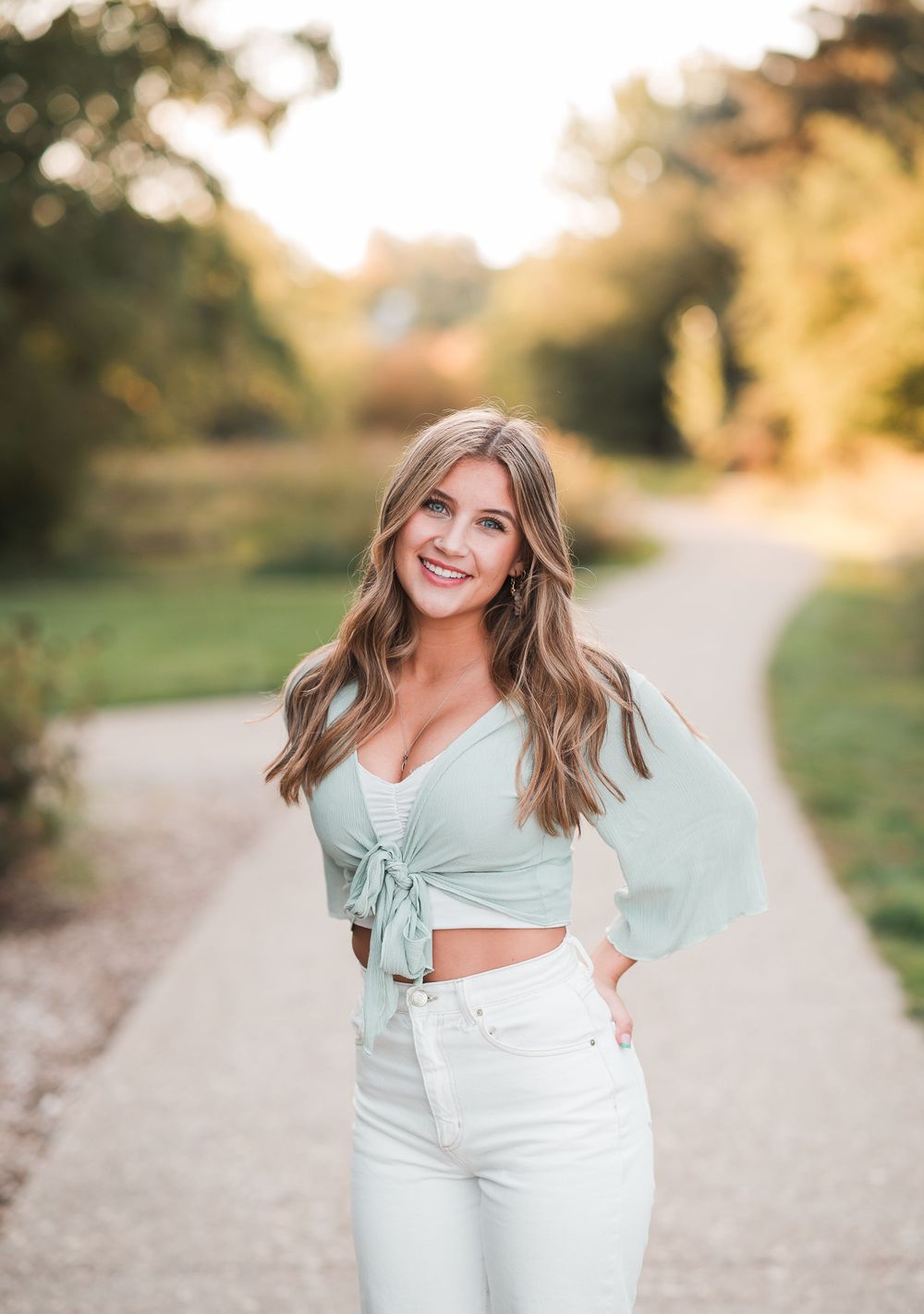 A high school senior portrait session of a young lady taken in the heart of the Treasure Valley in Boise, ID