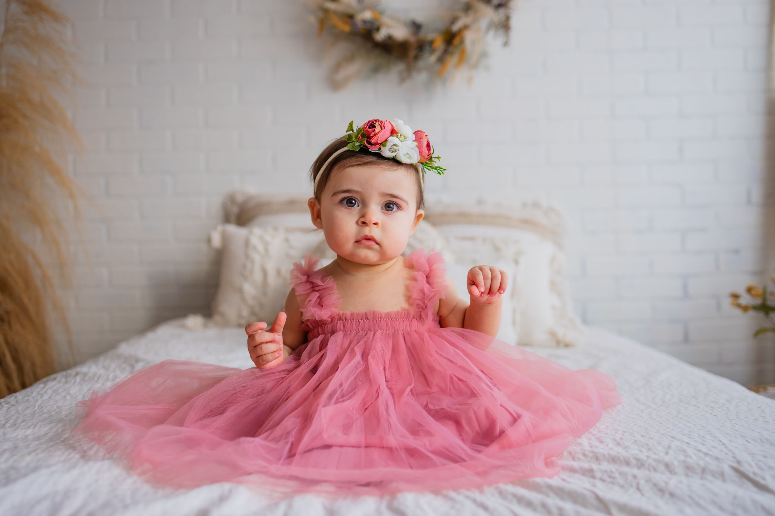 pink tutu dress baby one year old
