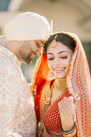 New York Indian Wedding Bride and Groom