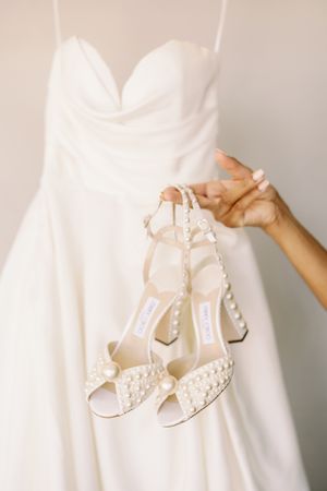New York Wedding Details Dress and shoes