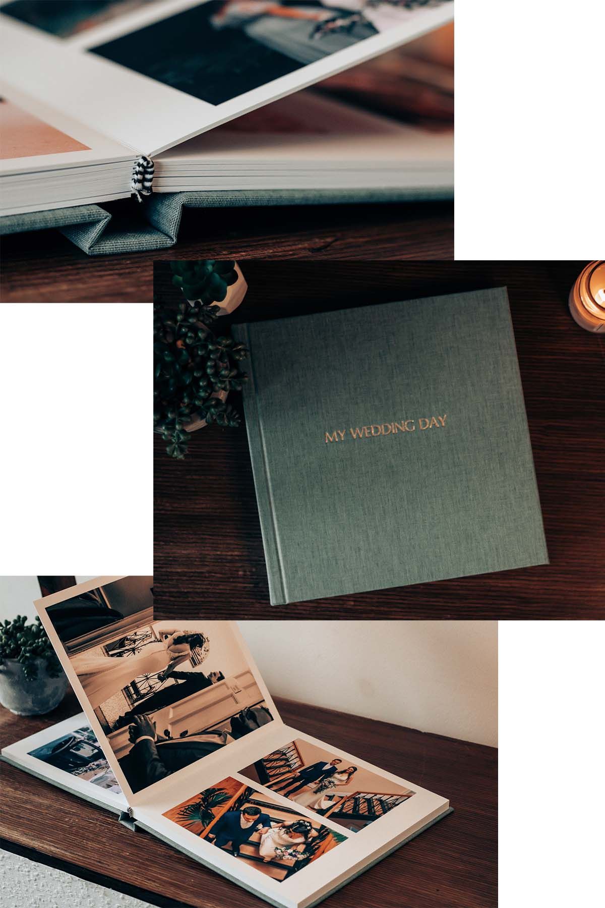 Customisable Hampshire wedding album featuring your favourite memories.