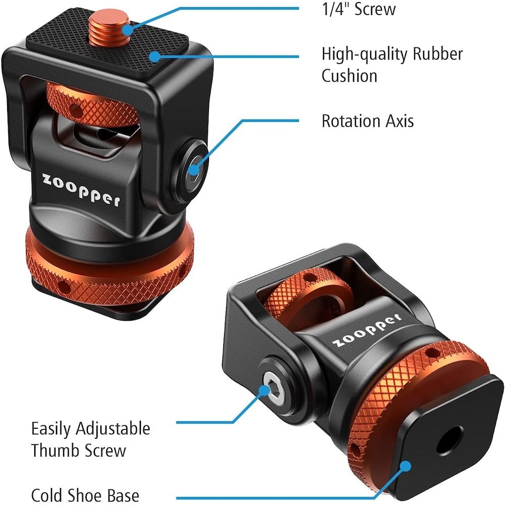 External Camera Monitor Cold Shoe Mount
