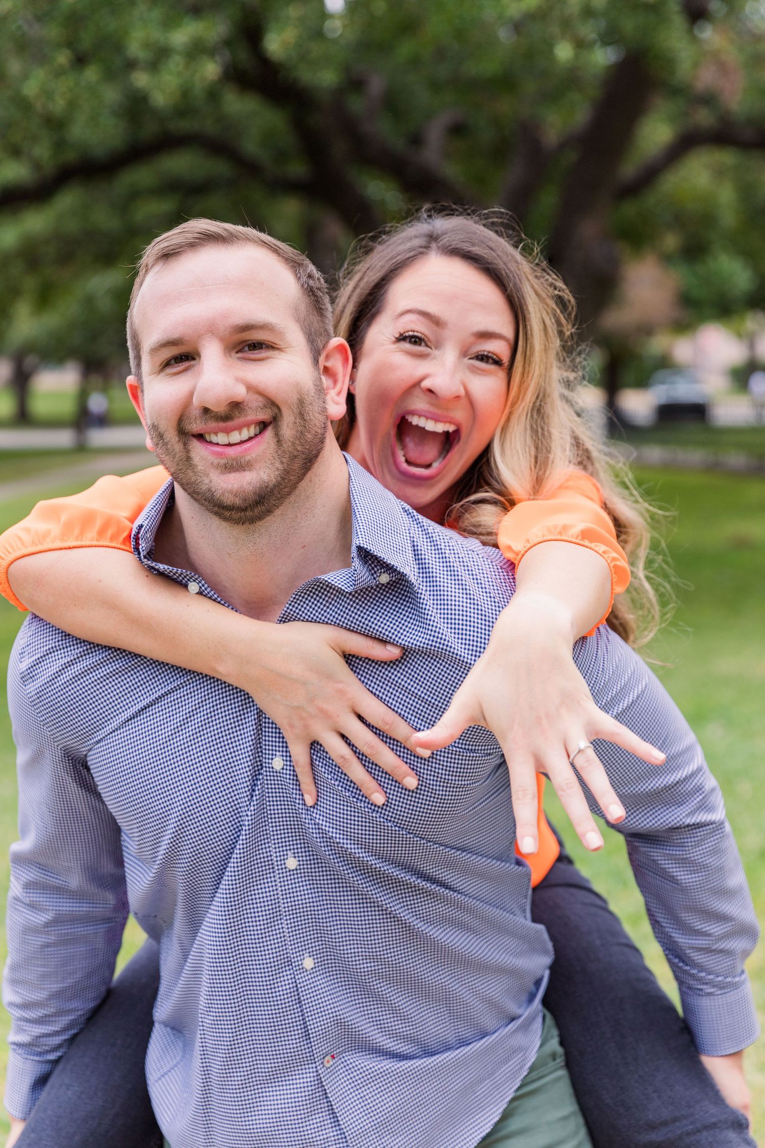 man and woman piggyback ride