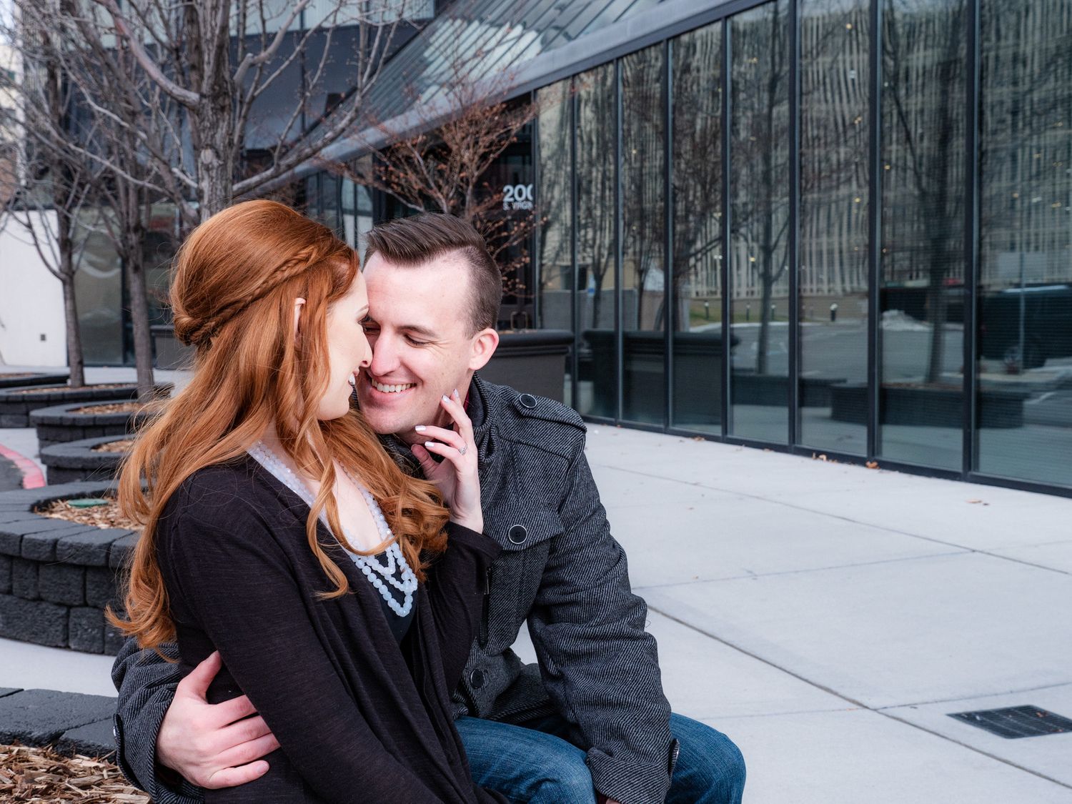 Downtown Reno Engagement Photo Session
