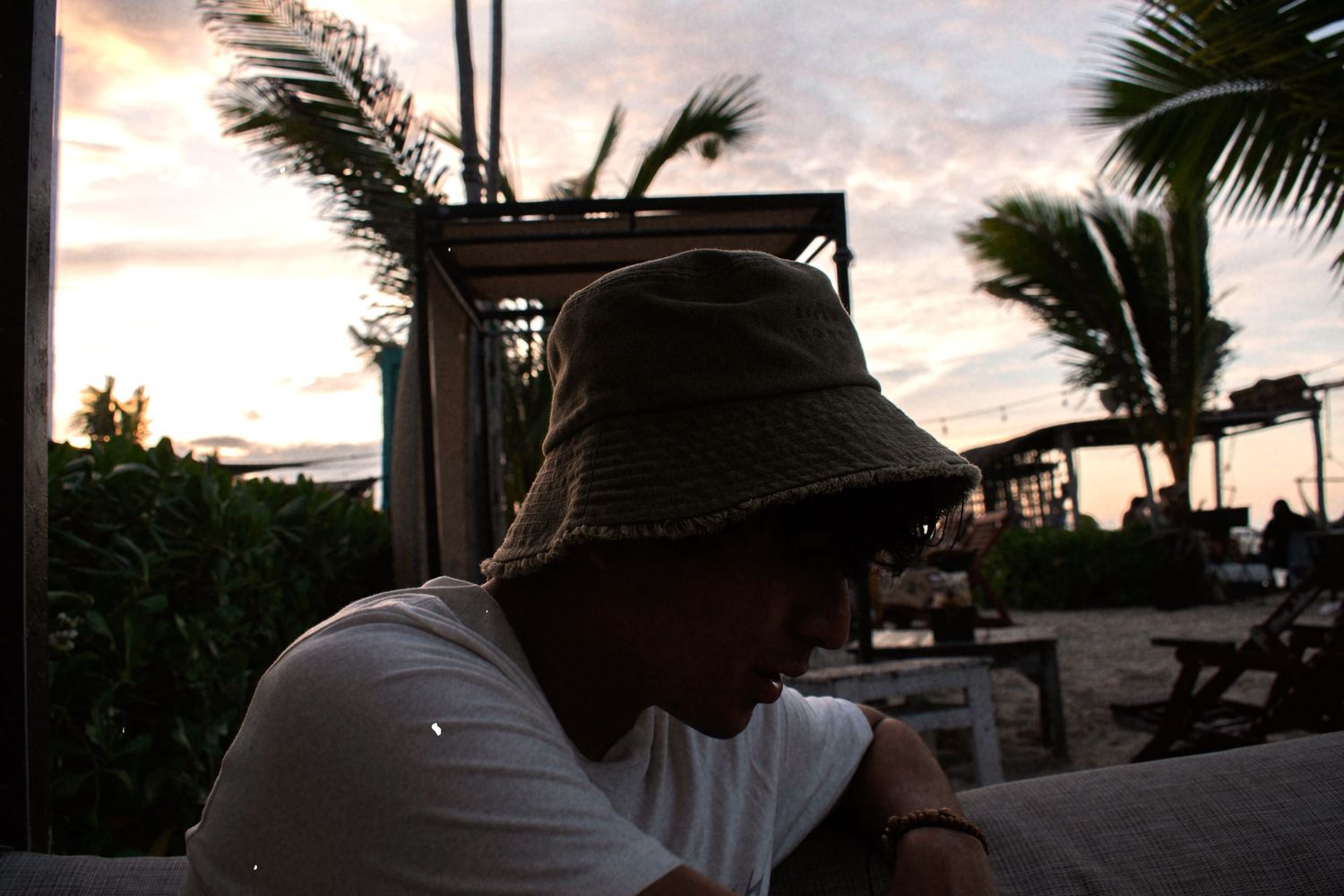 Foto de Diego Siu en la playa