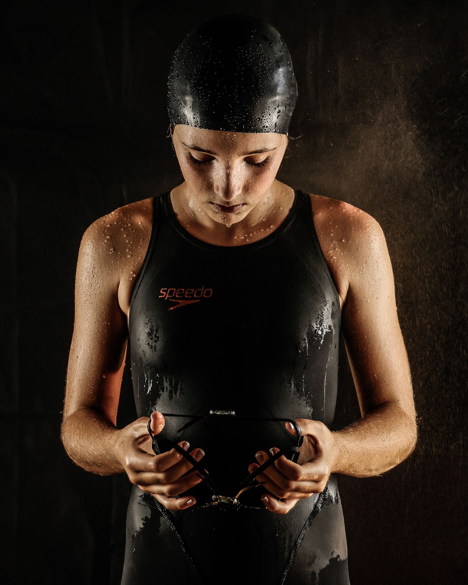 Portrait of young swimmer captured by Sports Photographer Portraits Sunshine Coast