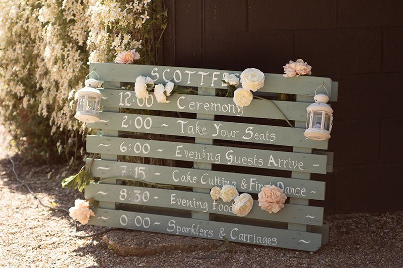 wedding sign