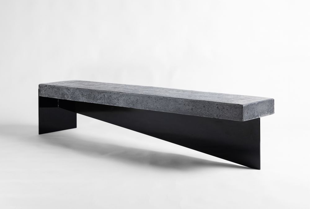 Wells Mason Concrete Bench Art Product Photography