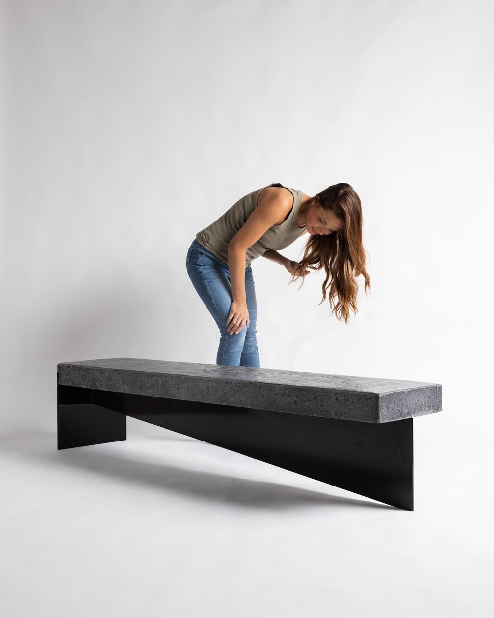 Wells Mason Jessica Mason Concrete Bench Art Product Photography