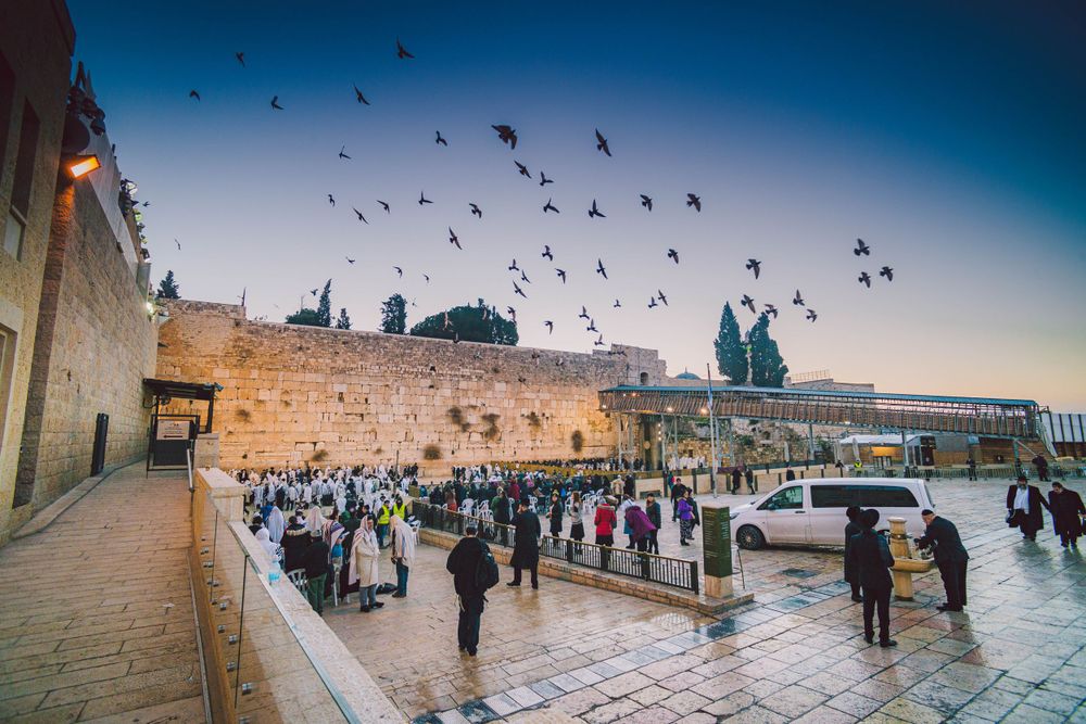 a sacred site full of jewish pilgrims
