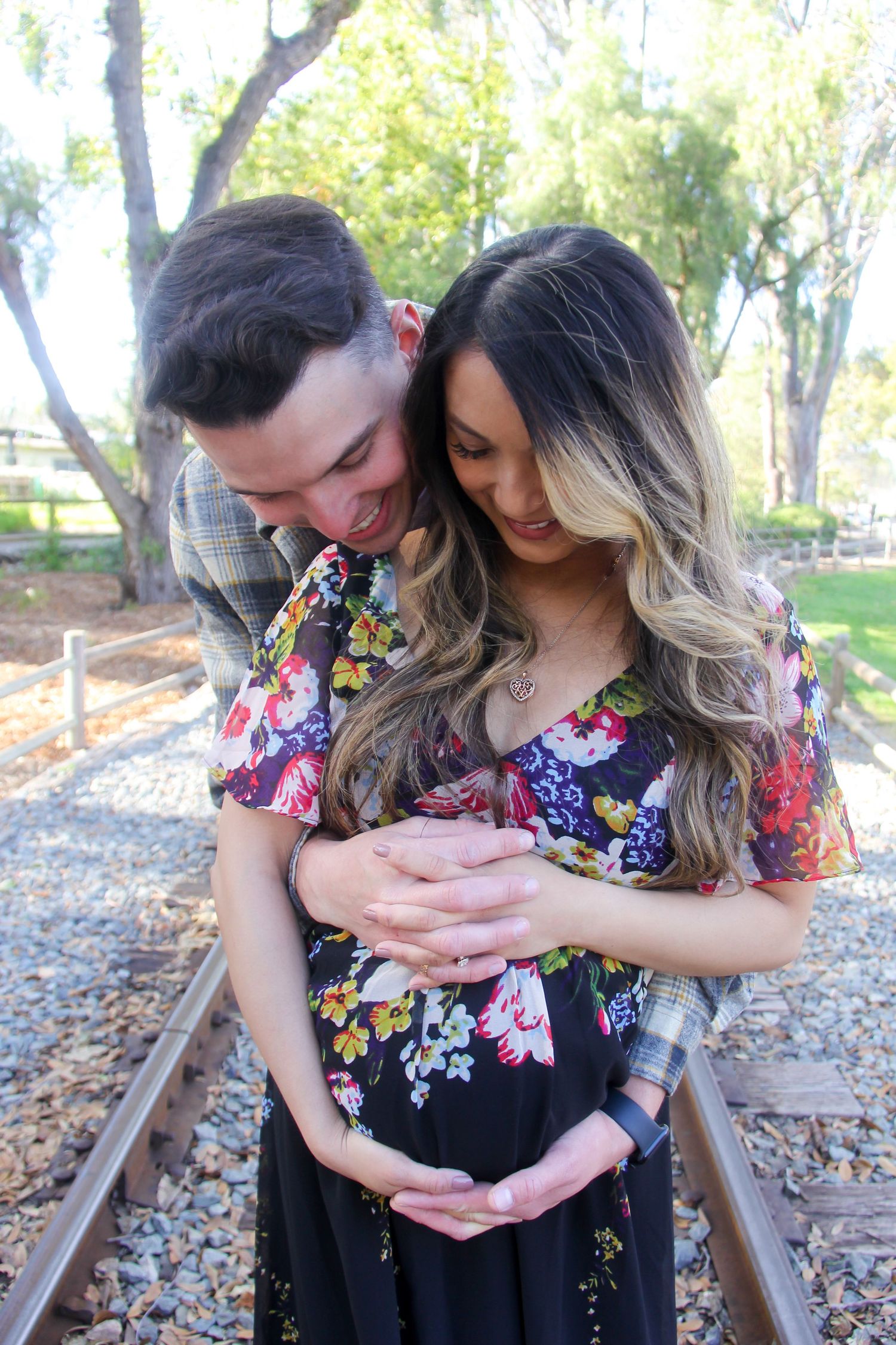 maternity couple photo old poway park