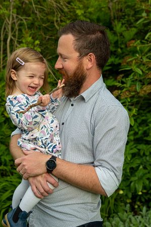 a father and daughter moment