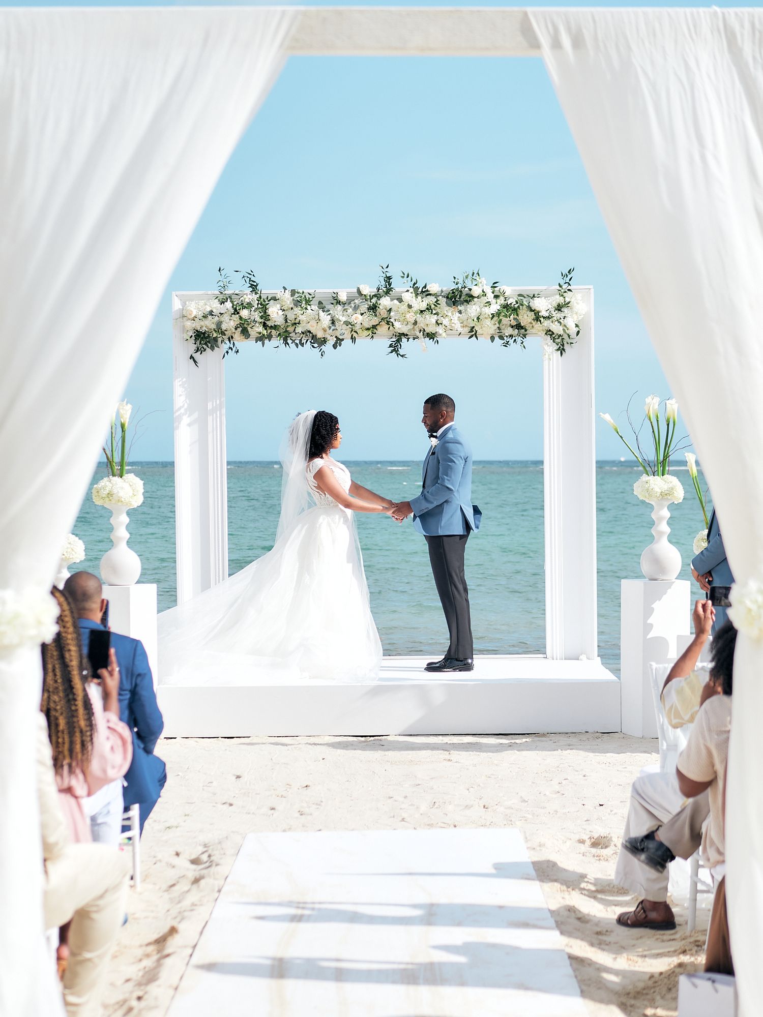 Romantic Bride and Groom in Jamaica