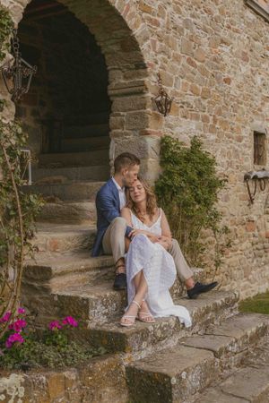 bruiloft man en vrouw in italië