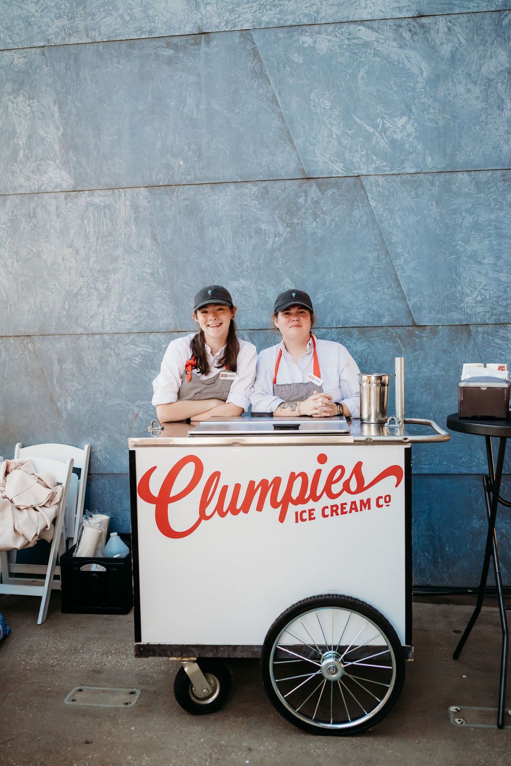 Ice cream catering for event.