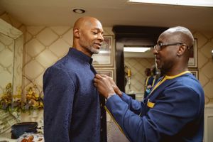 Groom and his best Man at his wedding by Leonard Okpor