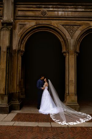 Bride and groom at central park,  Bethesda Terrace manhattan.... by Leonard Okpor Photography