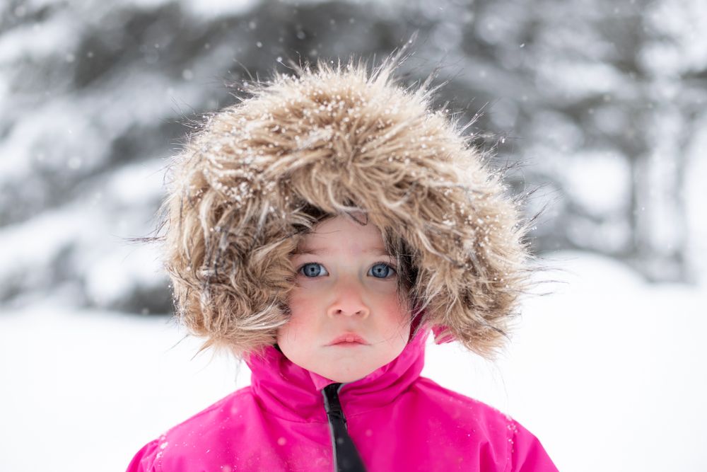 Portrait of a winter kid