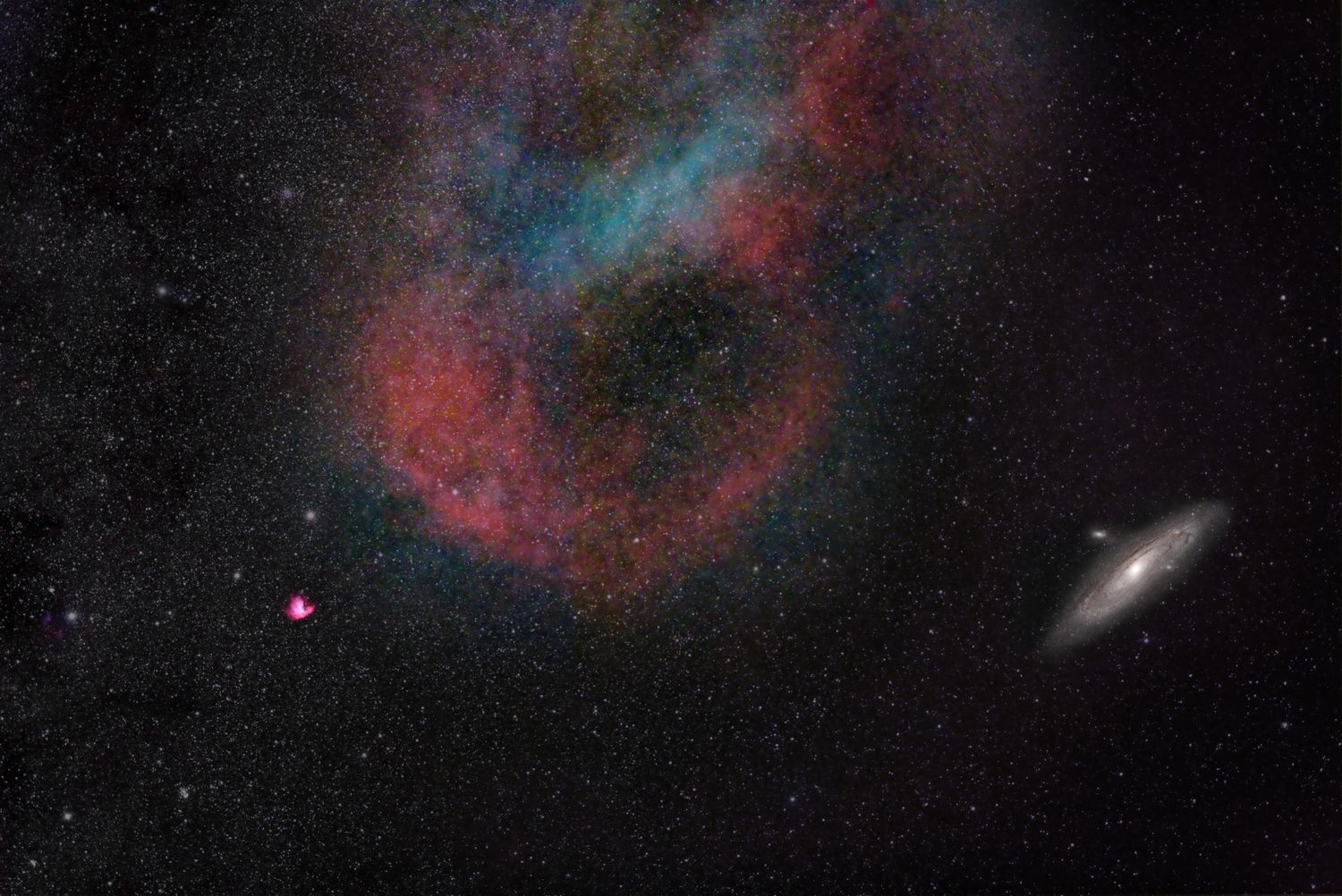 BODE NEBULA, M81, CIGAR GALAXY, M82