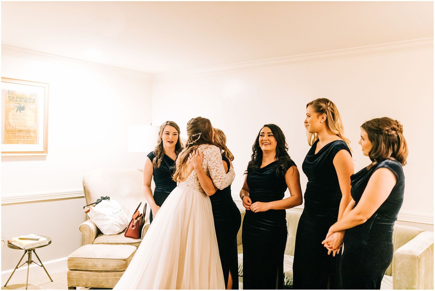 bridesmaids first look