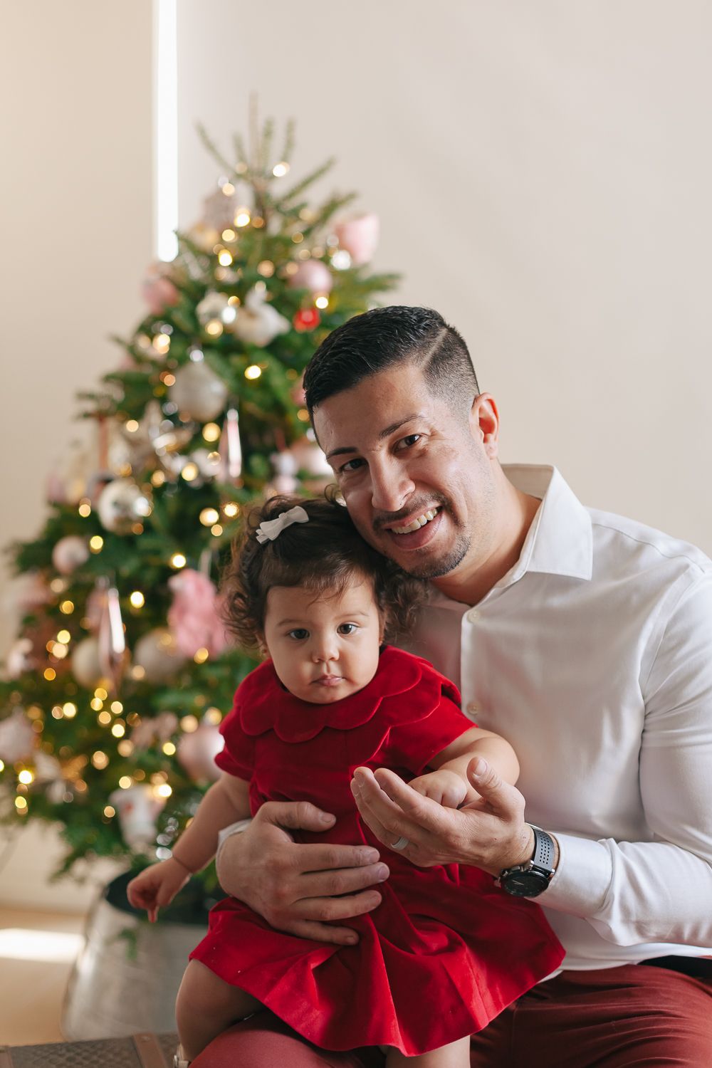 Dad and Daughter's Special Holiday Moment - Brooklyn Family Photography