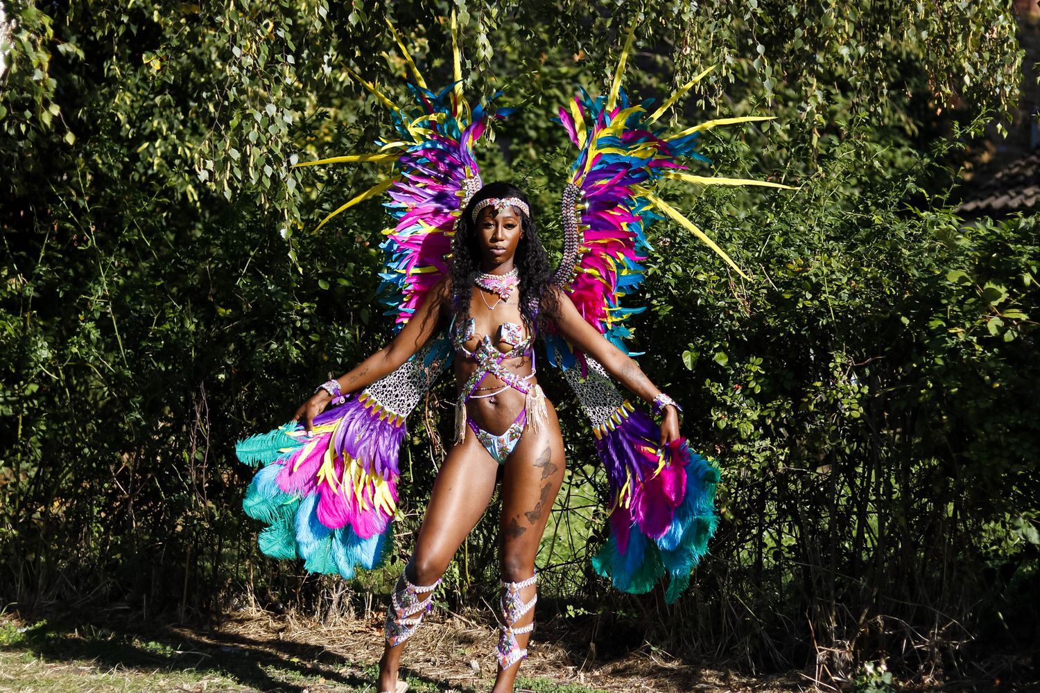 pre-carnival photoshoot outside