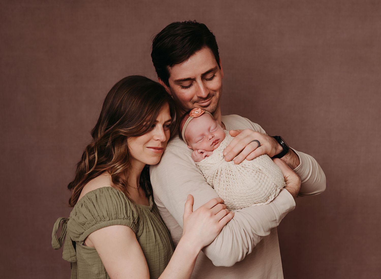 Family with newborn