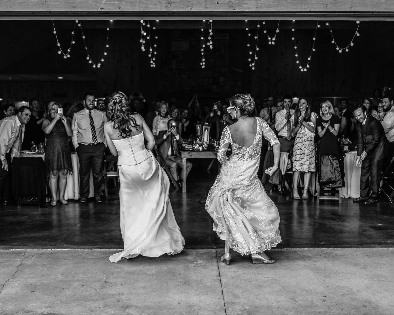 Photojournalistic Wedding, Brides, Reception, Dancing