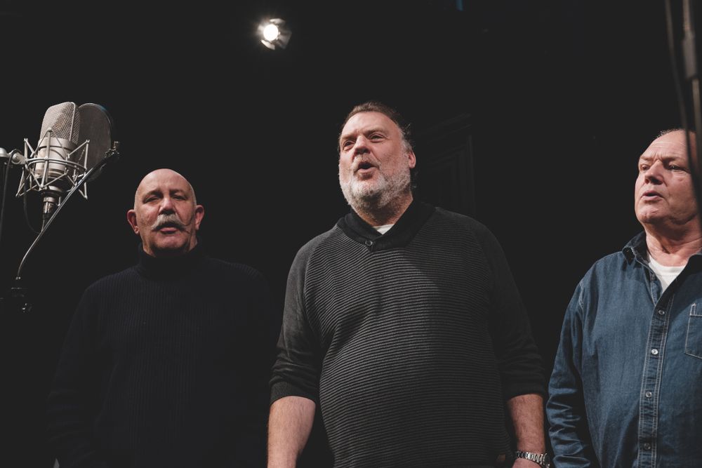Bryn Terfel Recording session with the Fishermen