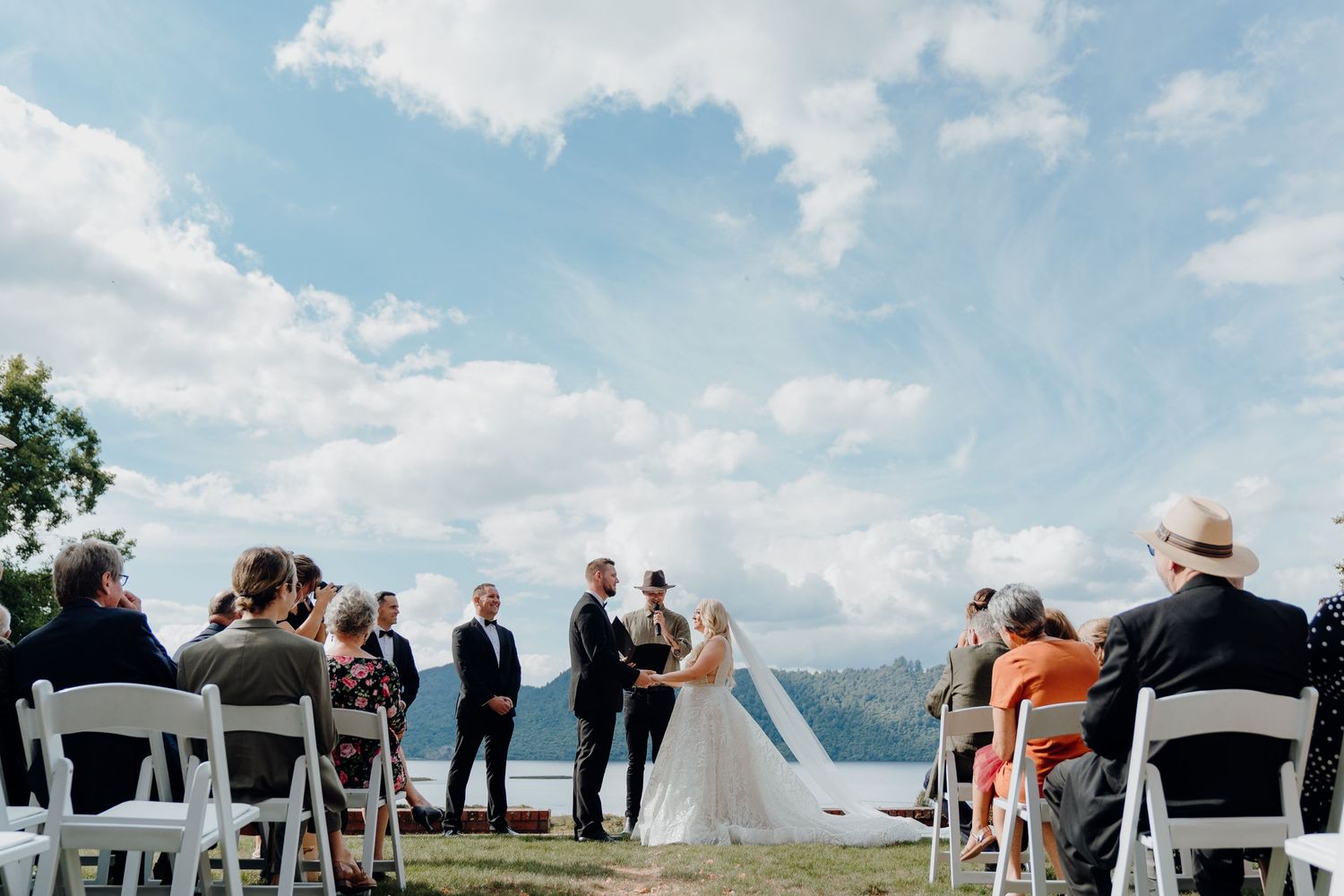 beautiful outdoor wedding ceremony
