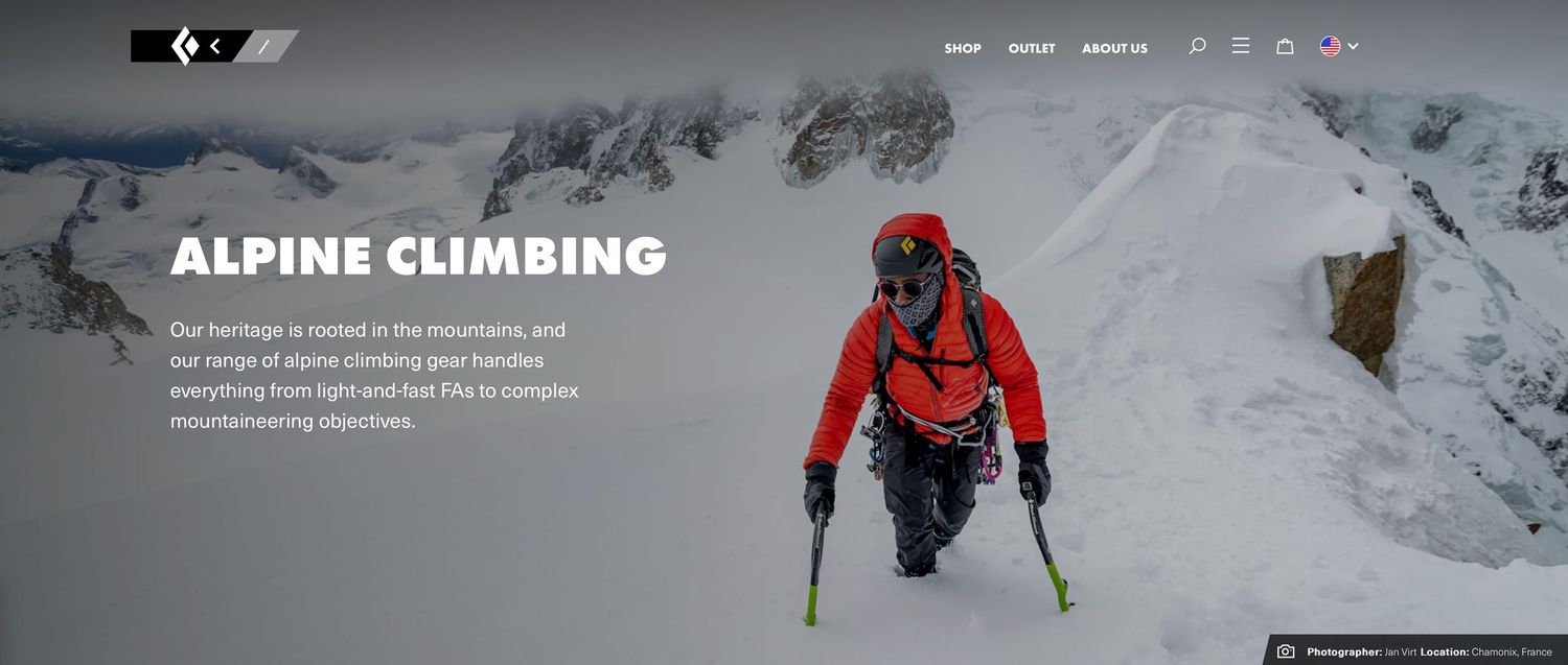 Andrew King in Chamonix for Black Diamond - photo Jan Virt