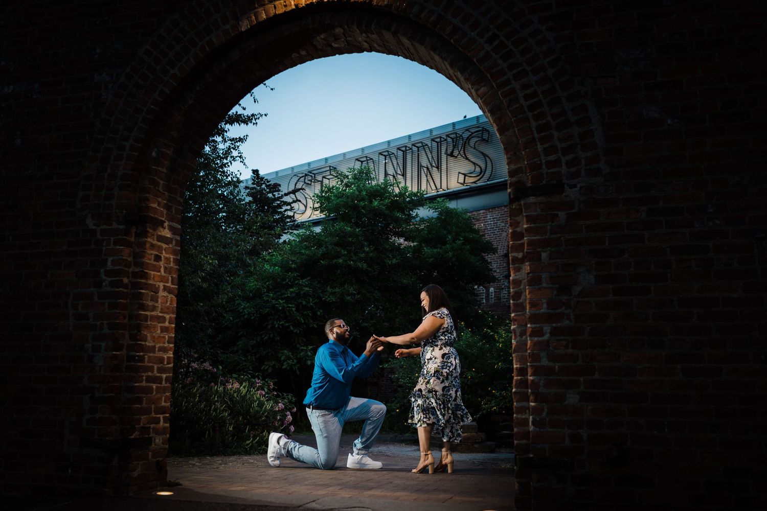 yobrill proposal at St Ann's Warehouse in DUMBO, NY