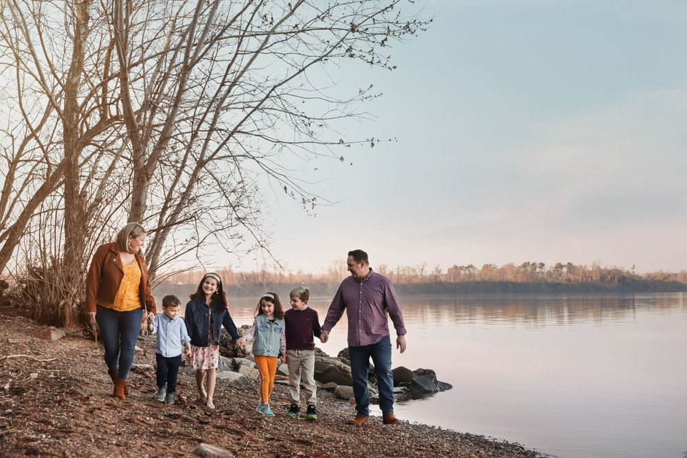 Family lifestyle portrait on the beach
