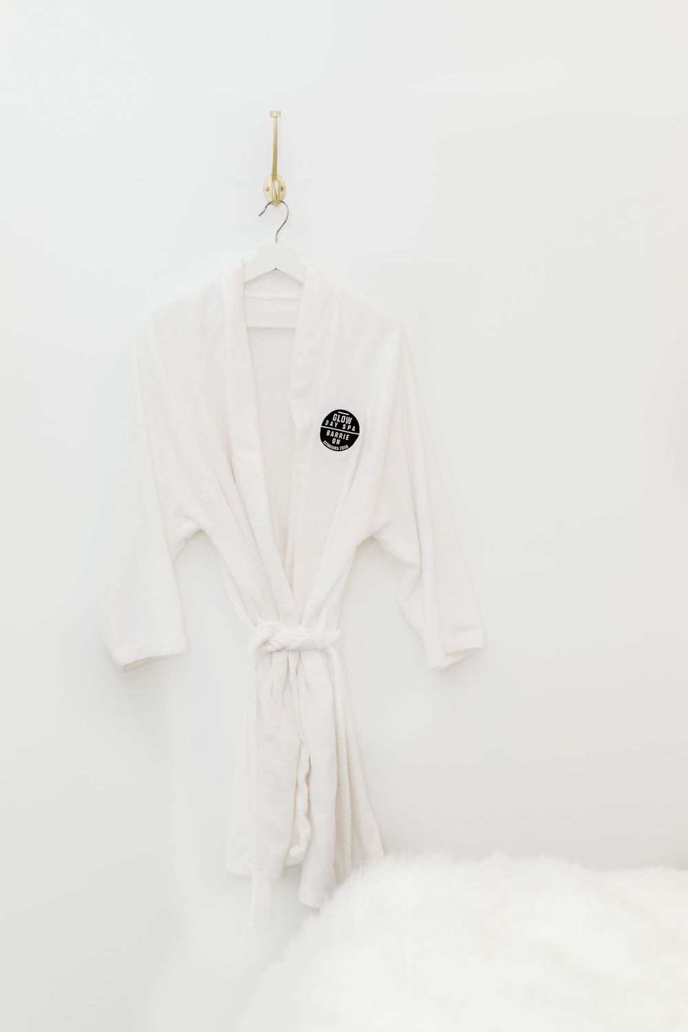 waxing treatment room robe available for when doing full body waxing