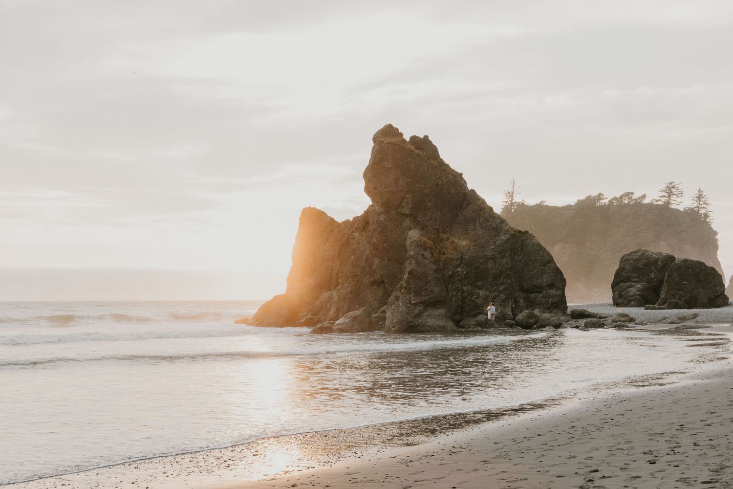 olympic national park elopement, ruby beach elopement