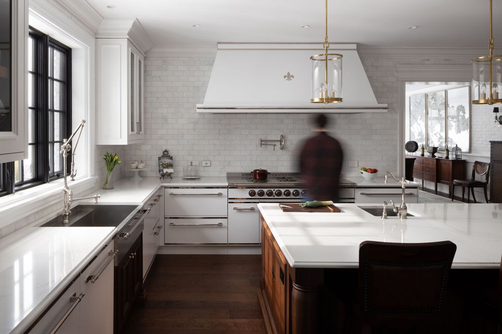 Interior design photography of a residential kitchen in Montreal, Canada.