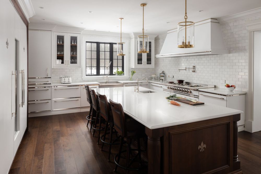 Interior design photography of a residential kitchen in Montreal, Canada.