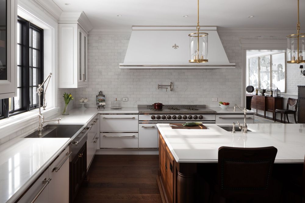 Interior design photography of a residential kitchen in Montreal, Canada.
