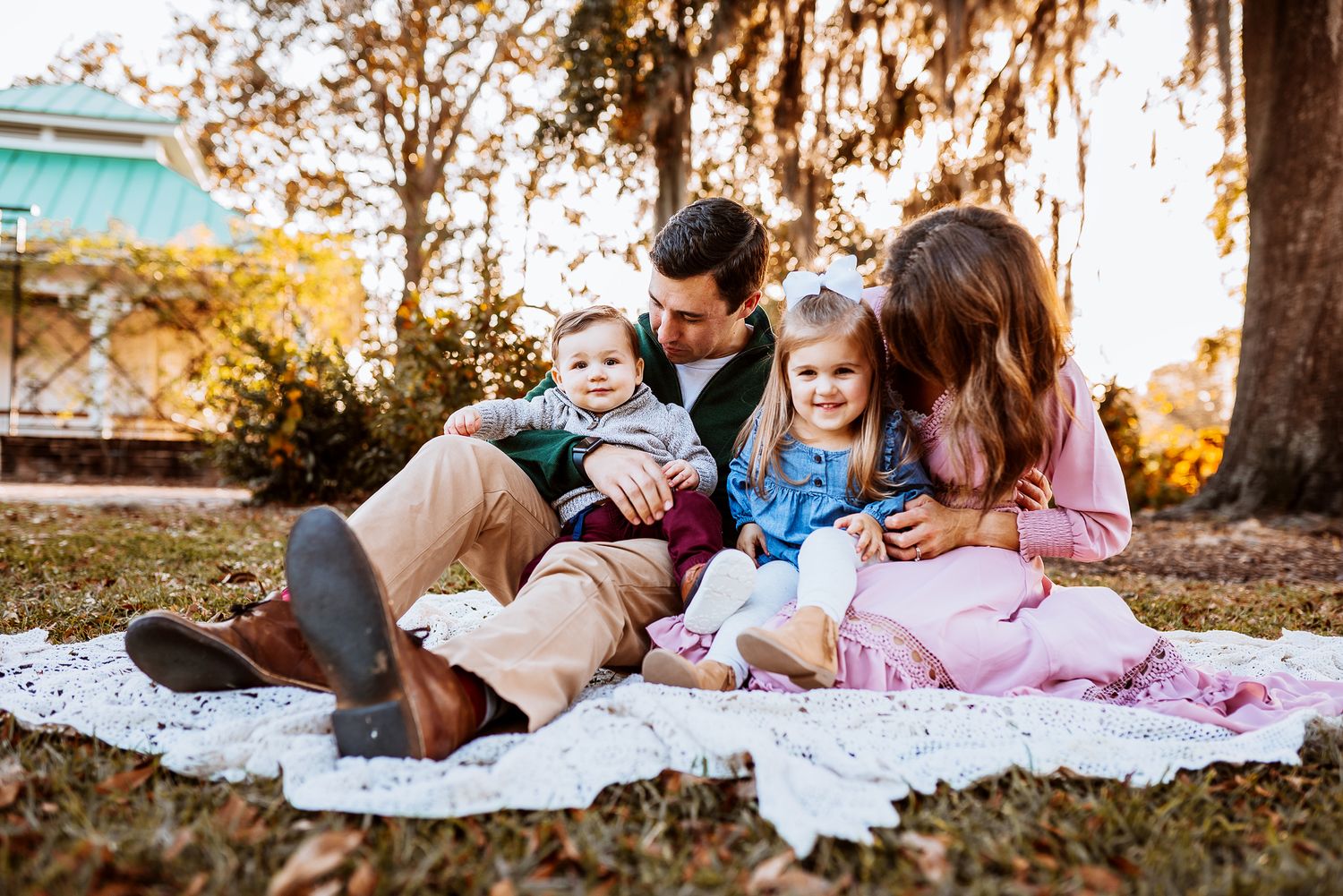 family cuddles