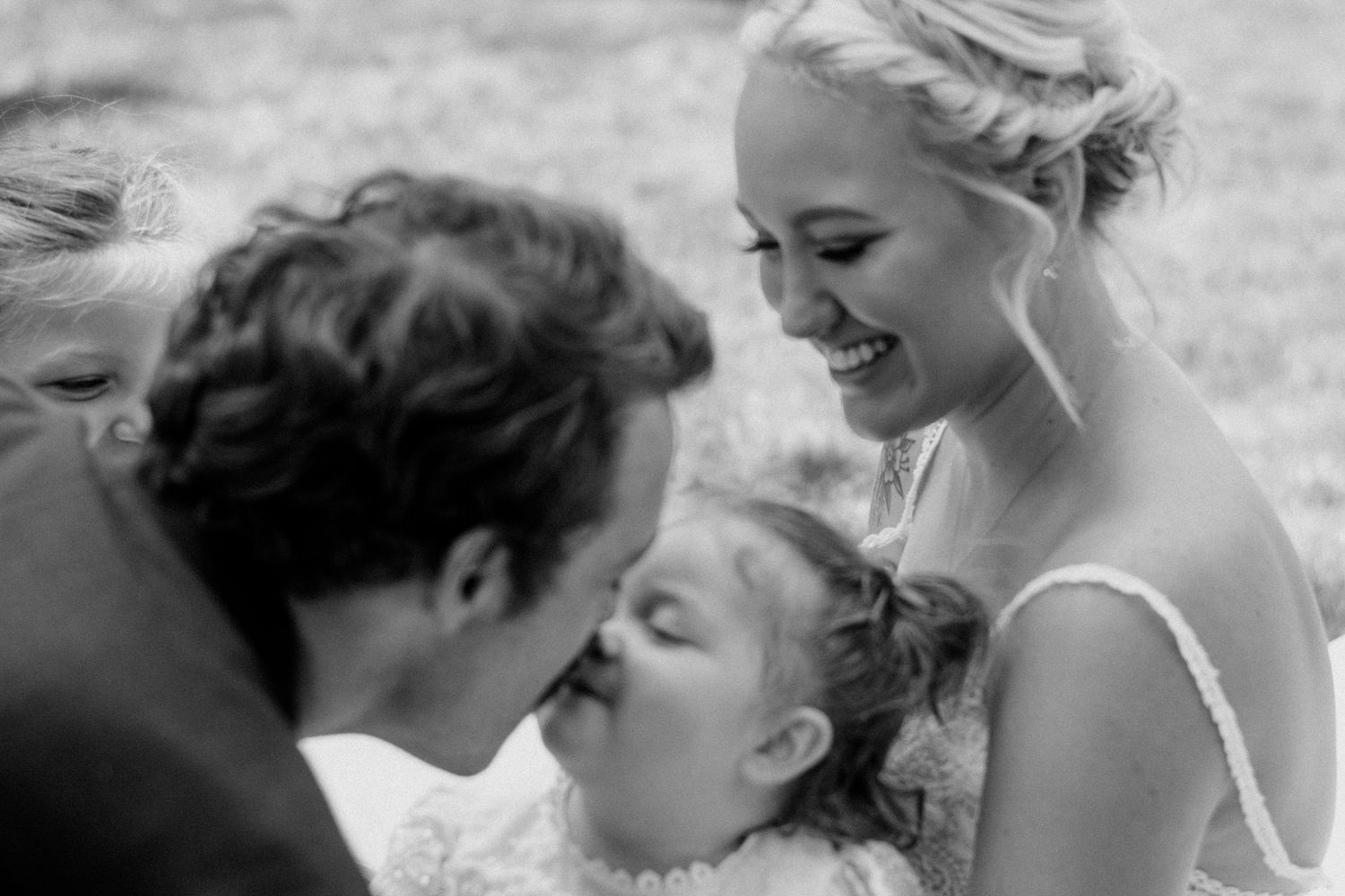 groom and daughter moments wedding