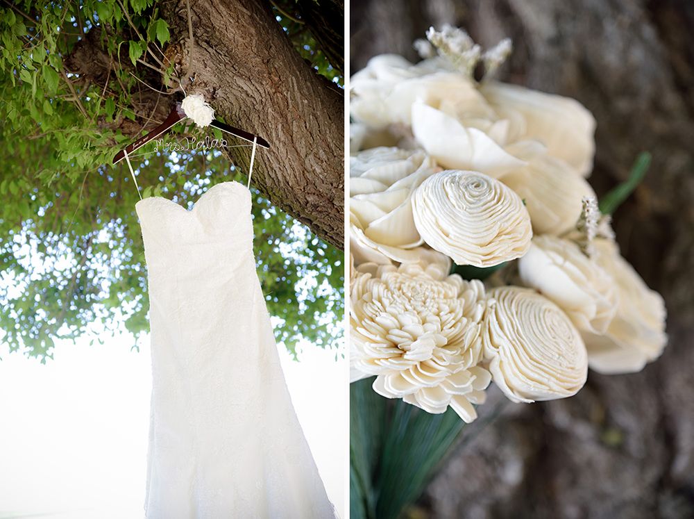 nipomo california central coast wedding dress bouquet