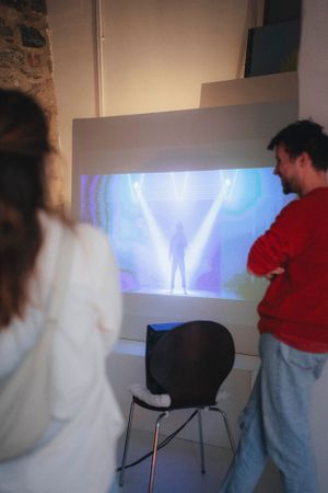 studentische Filmepräsentation im Studio Treppenstr.