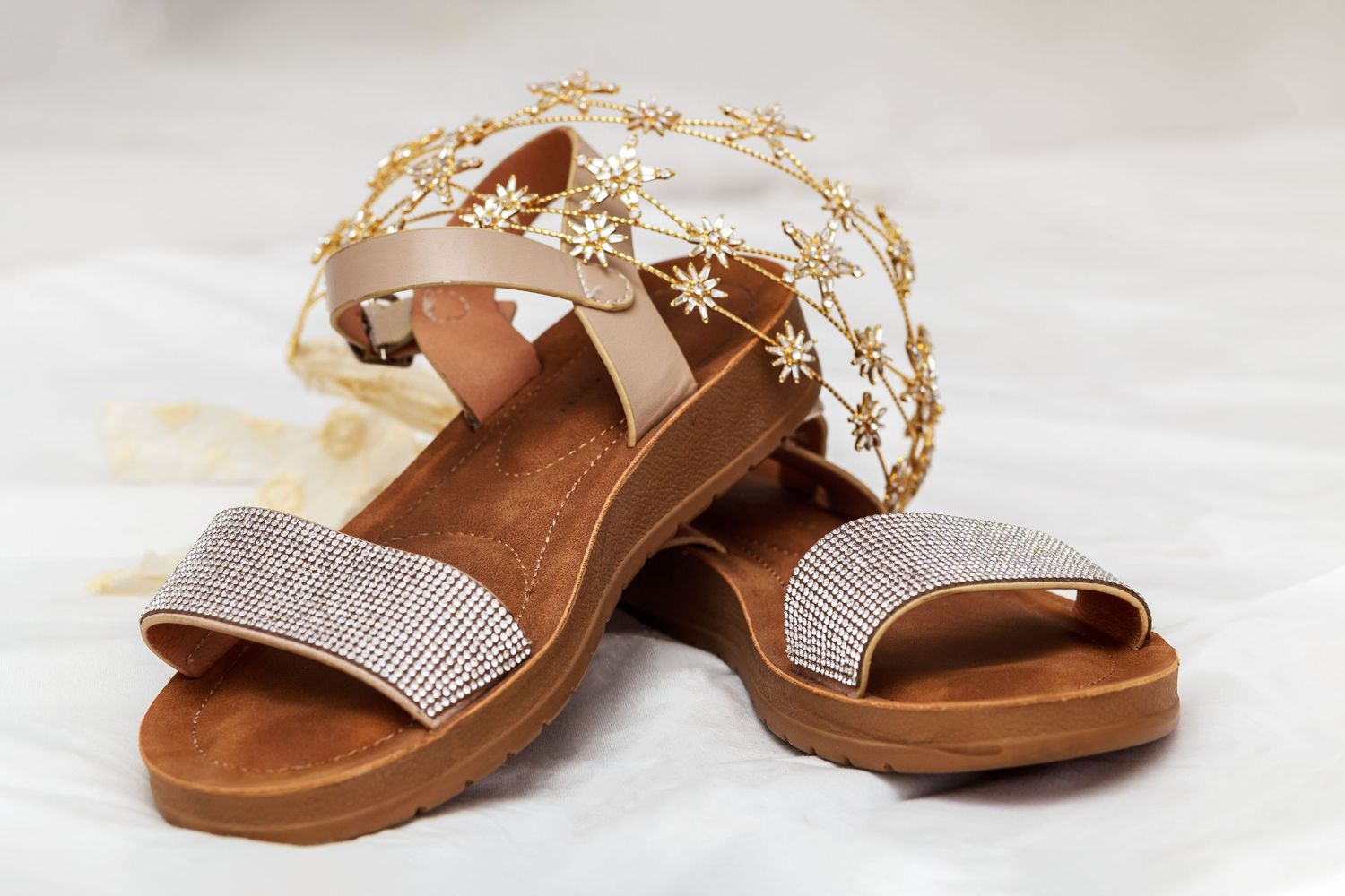 Brides wedding shoes