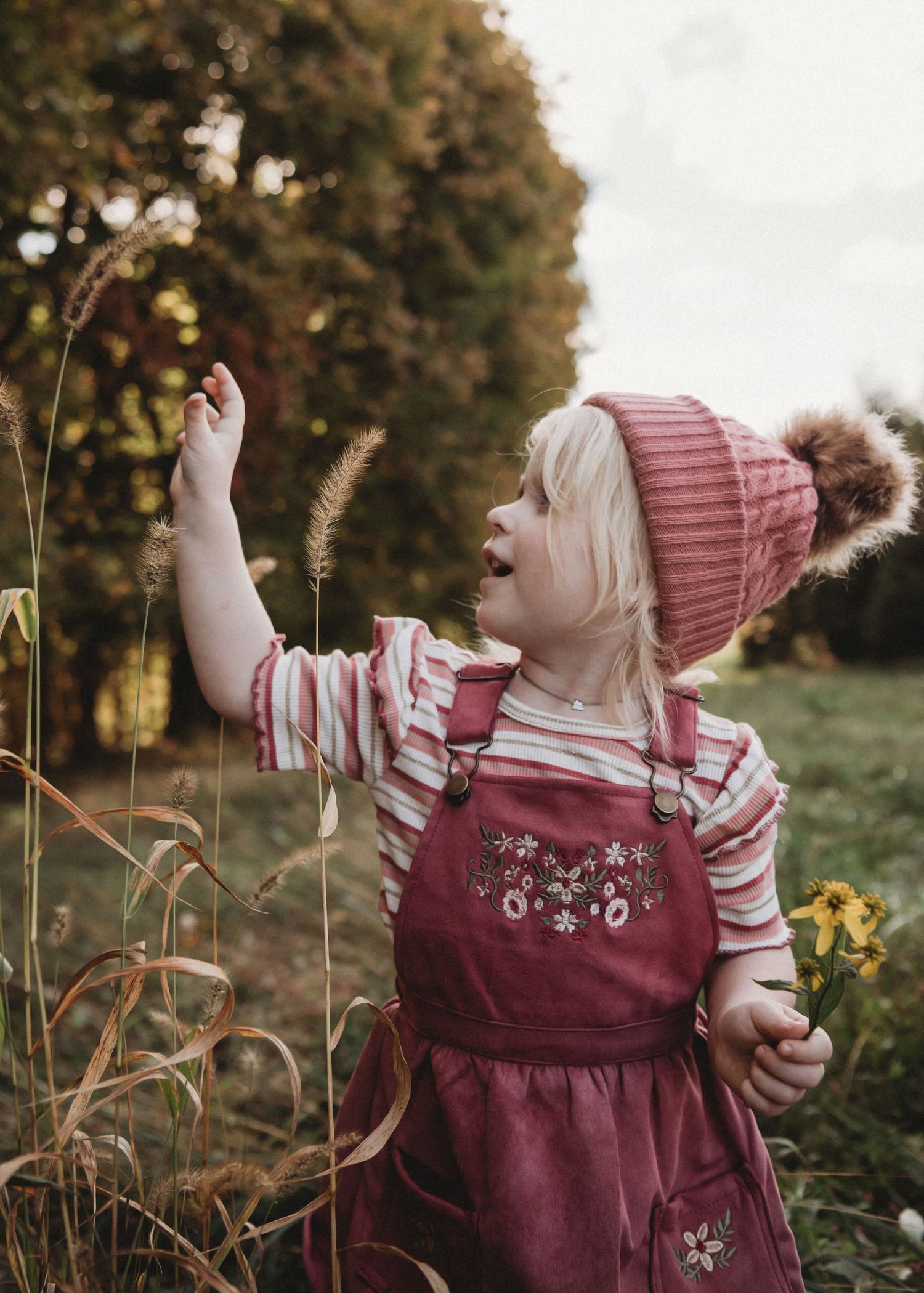 fall portraits kids and family