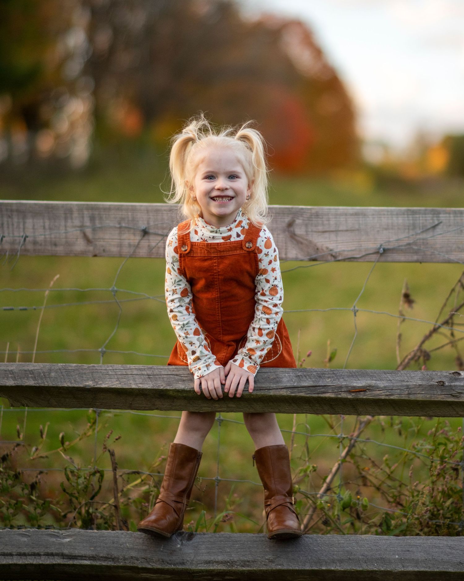 fall portraits kids