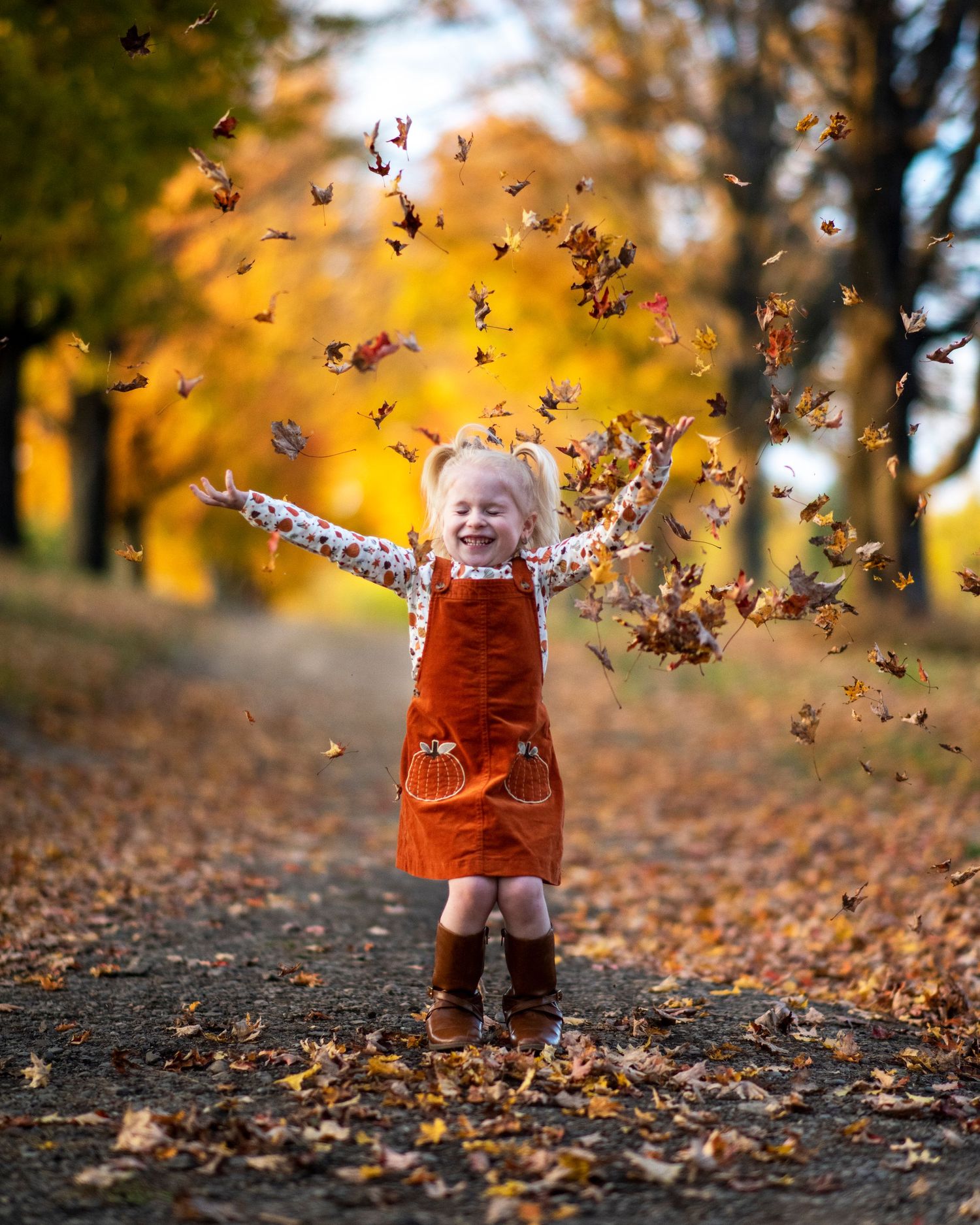 fall portraits kids