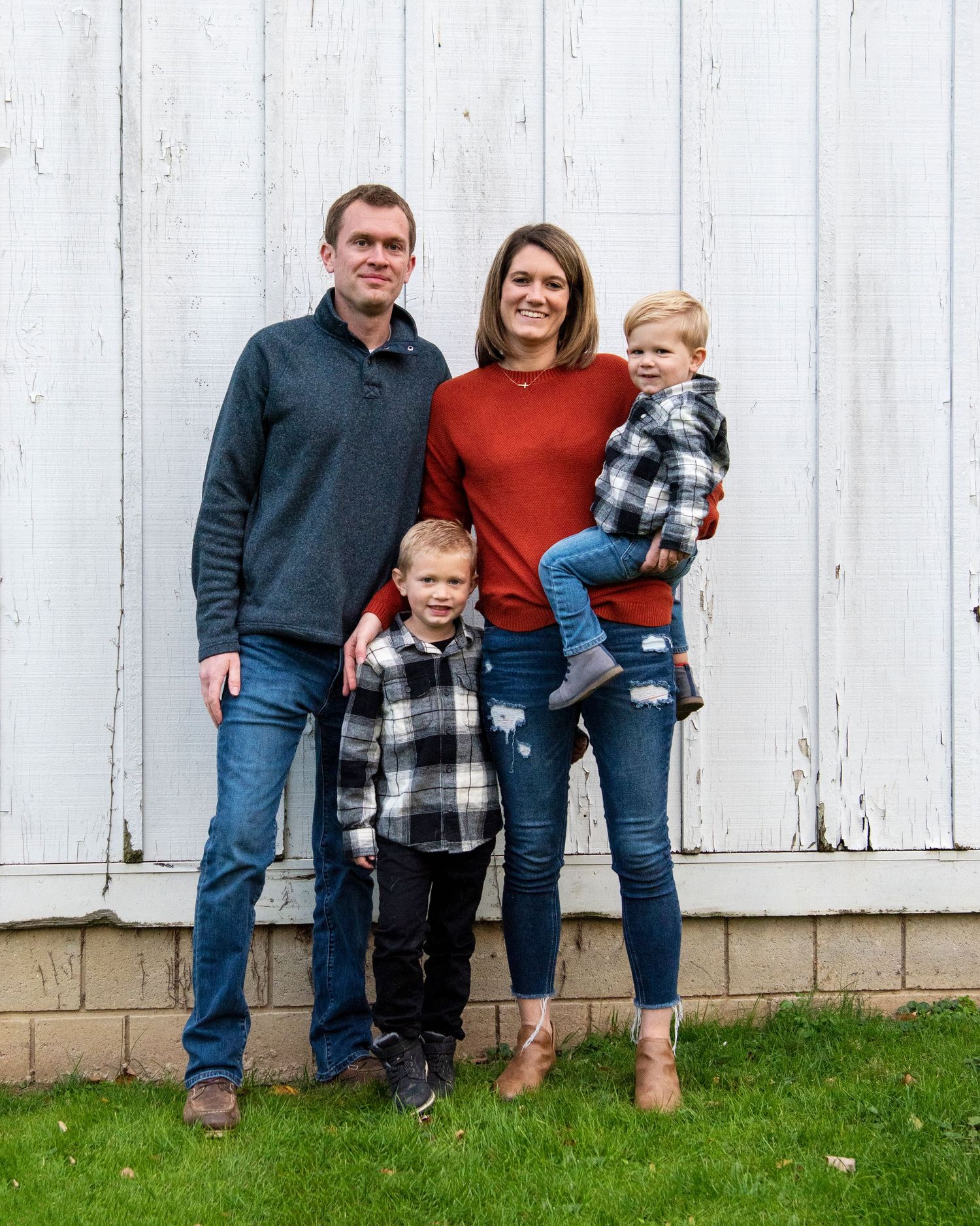 fall portraits kids and family
