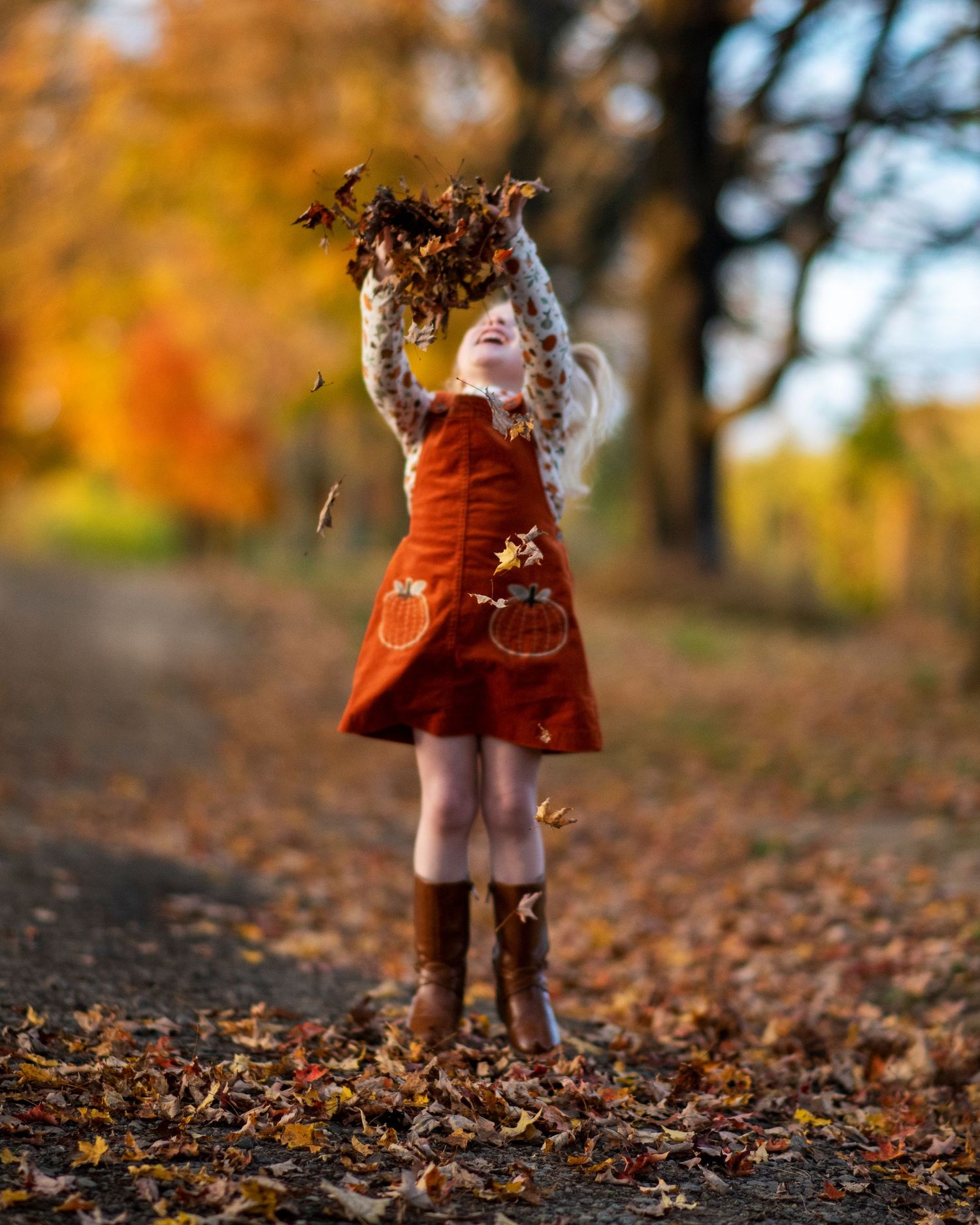 fall portraits kids
