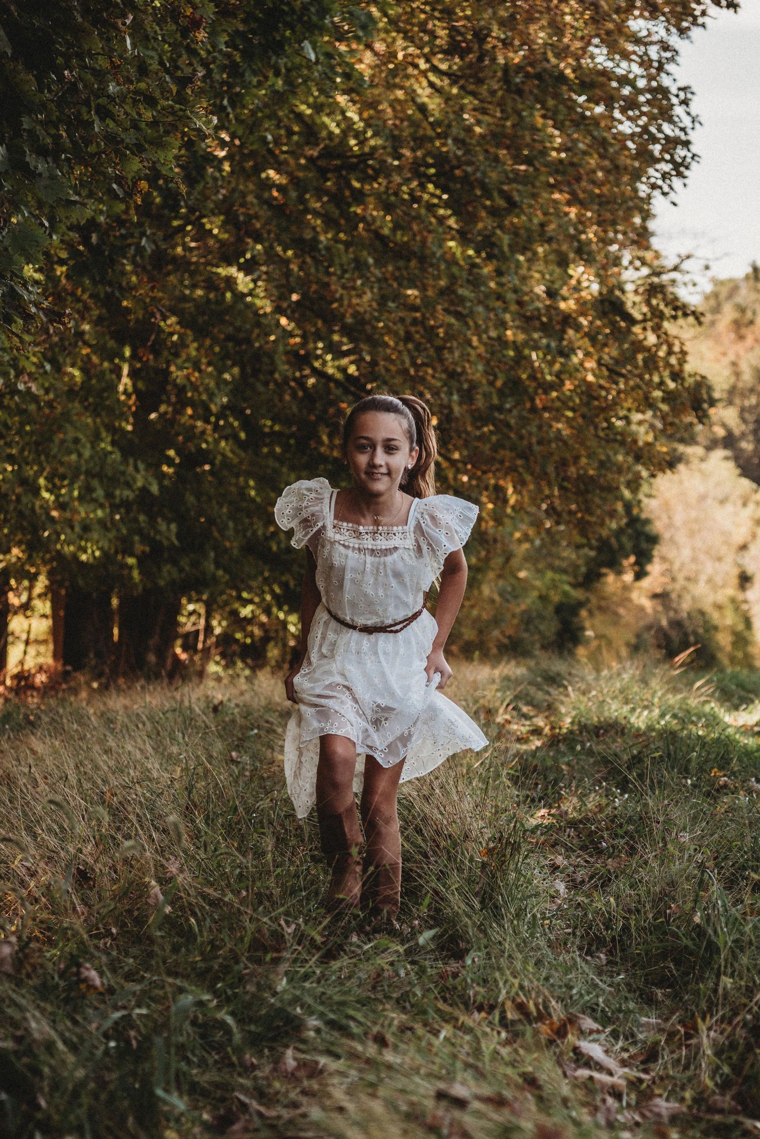 fall portraits kids and family
